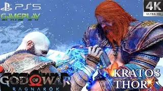 GOD OF WAR RAGNAROK: Kratos vs Thor FINAL BOSS FIGHT (4K 60FPS)