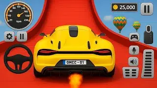 Superhero Car Mega Ramp Stunt Racing - Mega Ramp Racing: Superhero Cars - Android GamePlay