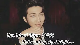 BTS Kim Namjoon Ideal Type of Girl | Updated 2022