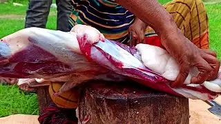 Amazing Piece Of Fresh Meat Cutting | Full Rib Part Cutting Technique Of Mutton