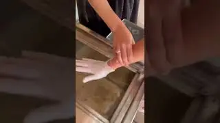 First time, hand waxing