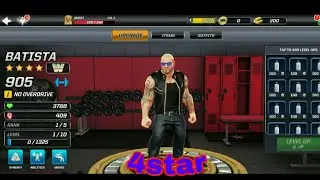 WWE Mayhem 4star Batista Game play by Bacxer gaming