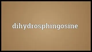 Dihydrosphingosine Meaning