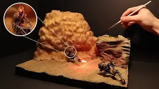 Realistic SandStorm Diorama | Speeder Chase Scene
