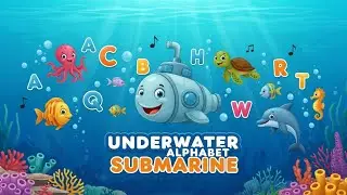 Underwater Alphabet Submarine | Learn ABCs with Ocean Animals for Kids | Animagic Studio