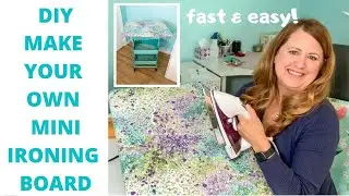 DIY MAKE YOUR OWN MINI IRONING BOARD   CUTE