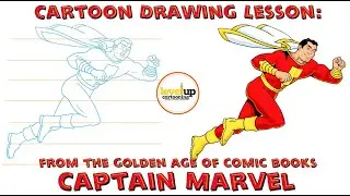 Cartoon Drawing Lesson: Captain Marvel