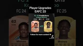 EAFC 25 Player Upgrades #fifa #footballsoccer #eafc #shorts