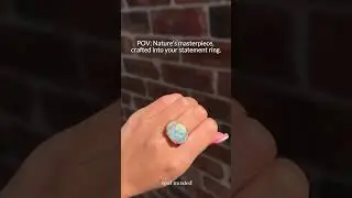 POV: Nature&rsquo;s masterpiece, crafted into your statement ring. #ring #finejewelry #opalring