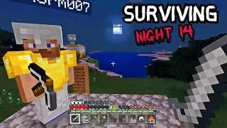 100 Days of Minecraft Survival Night 14 Evans in a Bad Mood Dad Expands the Outpost
