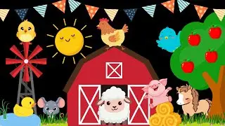 Peek-a-Boo Farm Animals Baby Sensory with High Contrast and Bright Colors for Visual Stimulation