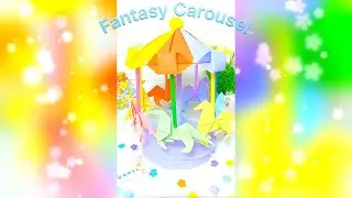 Fantasy Carousel Make a dreamy merry-go-round for my daughter, it can really turn, and it can also