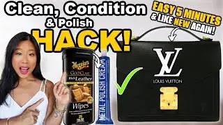 How TO DIY Refurbish LV Epi Leather Bag At Home In UNDER 5 MINUTES! Clean, Condition & Polish