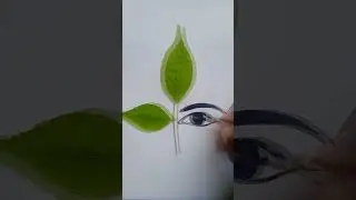 leaf me maa durga aye painting  🙏#jay #maa #durga 🙏#youtube #shorts #video