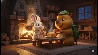 A Journey Through the Seasons | Capybara & White Bunny&rsquo;s Cozy Adventure #capybara #cute #bunny