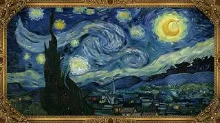 Starry Night by Van Gogh in Ultra-Realistic 8K | Museum-Level Art | 5 Hours  Live Frame TV for Wall