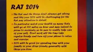 Rat 2014 Chinese Horoscope Year of the Horse