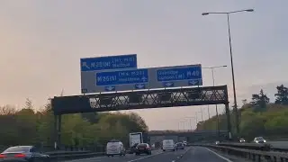 Beaconsfield to Hanger lane London, M40, A40, Morning Drive