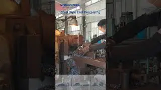Precision Steel Pipe End Processing#steelpipe #steelprocessing #metalwork #industrial #manufacturing