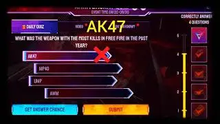 ANNIVERSARY QUIZ AUGUST 24 || FREE FIRE ANNIVERSARY QUIZ