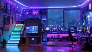 Lofi City of Gamers 🎮 Chill/Gaming/Studying Lofi Hip Hop | Lofi Rain Playlist