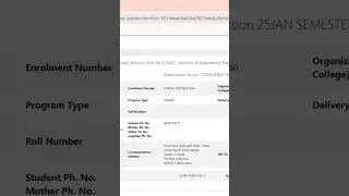 Engineering ATKT form on samarth portal #mumbaiuniversityexamnews