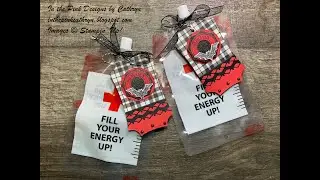 Halloween Party Drink Pouch Tag - Halloween Magic dies Stampin' UP!