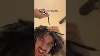 The WORST pain with locs! Watch to see what happens 😳 #shorts #hairtips #naturalhair