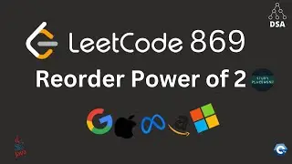 Leetcode 869 | Reordered Power of 2 | Math + Permutations | Java | DSA Daily Challenge
