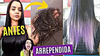 ELA DESTRUIU O CABELO NO FIM DO PROJETO RAPUNZEL E DA TRANSIÇÃO CAPILAR! PEGOU TRAUMA!😱