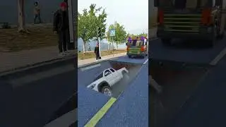 Fire bus Busy🚐 3D Special Effects | 3D Animation #shorts #vfxhd