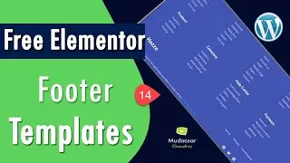 Free Elementor Footer Template Design 14 by Mudassar Chaudhry
