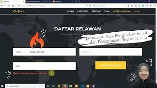 Javascript Ajax Pengecekan Email dan Penggunaan Plugins Select2