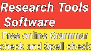Free online Spellcheck and Grammar Cheak software