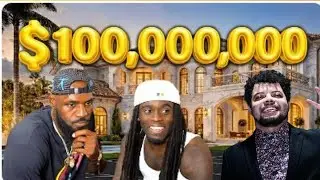 Lebron James Tours Kai Cenat's $100,000,000 Mafiathon 3 House! React kai cenat