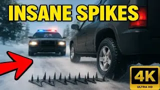 Massive Spike Strip Pileup Car Crashes #42 &ndash; BeamNG Drive