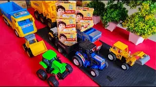 Diy Tractor Loading Parle G. Mini Science project | Tractor trolley | Tracks Video