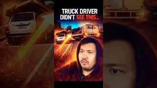 Водитель грузовика даже не заметил этого 😳 #reels #dashcam #viral
