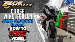 2020 Project Bike 2018 BMW S1000RR Zero Gravity Wind Screen Install | Sportbike Track Gear