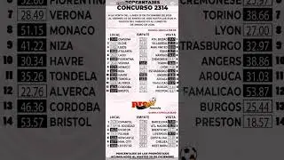 #futbol #progol #ligamx #concurso momios 2314 progol revancha