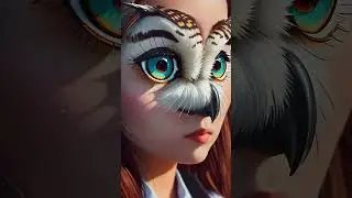 Magical Owl Transformation: A Journey into Self-Discovery Meditation #shorts #meditation #aiart