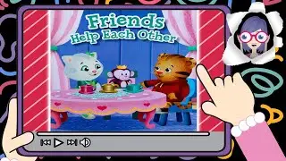 Read Along | Daniel Tiger - Friends Help Each Other (with Highlighted words!)