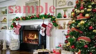 Christmas Tree sample ZOOM background