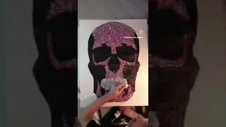 #paper #sketchingpencil #dimensionalfabricpaint #acrylicgems #glitter #caps #art #creativity