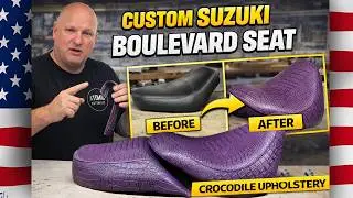 Custom Car Shop Shows How to customize A Suzuki Boulevard Motorcycle Seat