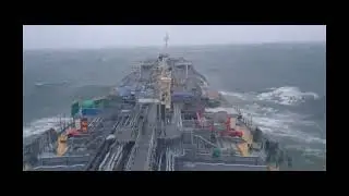 Experiencing Very Rough Sea, Strong Wind Force,  While Crossing North  Atlantic At winter Season
