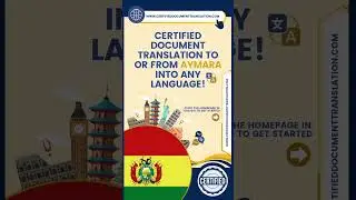 Certified Document Translation | Aymara | #USCIS  #immigration & #apostille #notarypublic