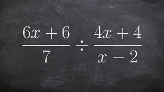 Dividing two simple rational expressions by factoring