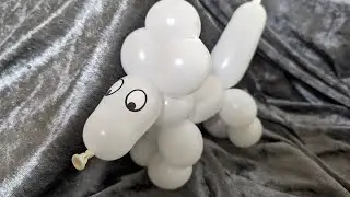 Ballon Pudel Hund, Kinderschminkfee-Petra, Ballonmodellage