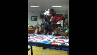 AJ Johnson vs Tiger McGuigan Jr Table Smash